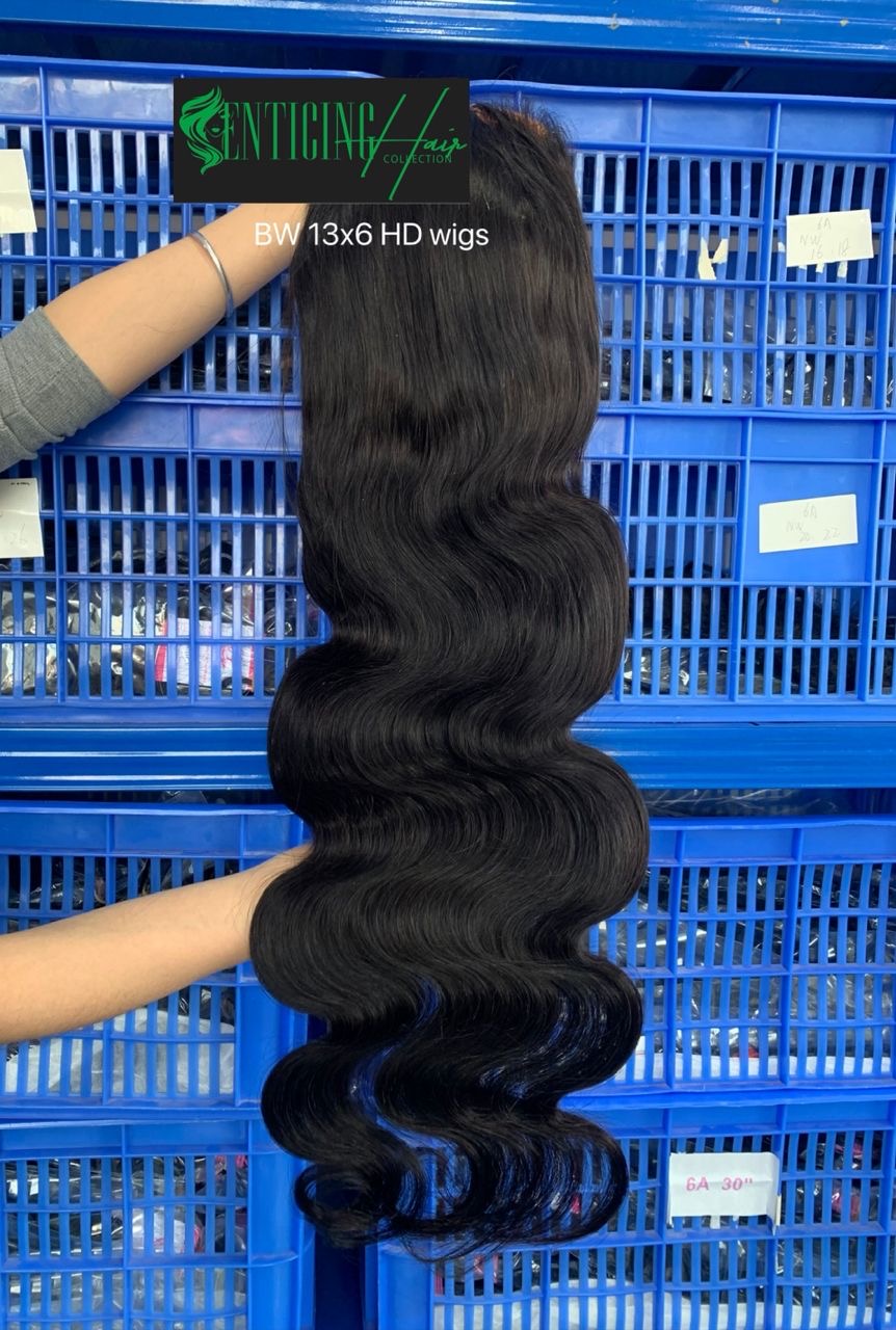 13x6 HD Frontal Wig – 100% Raw Hair